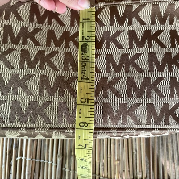 Michael Kors Brown and Tan Signature Large Tote - Picture 12 of 14